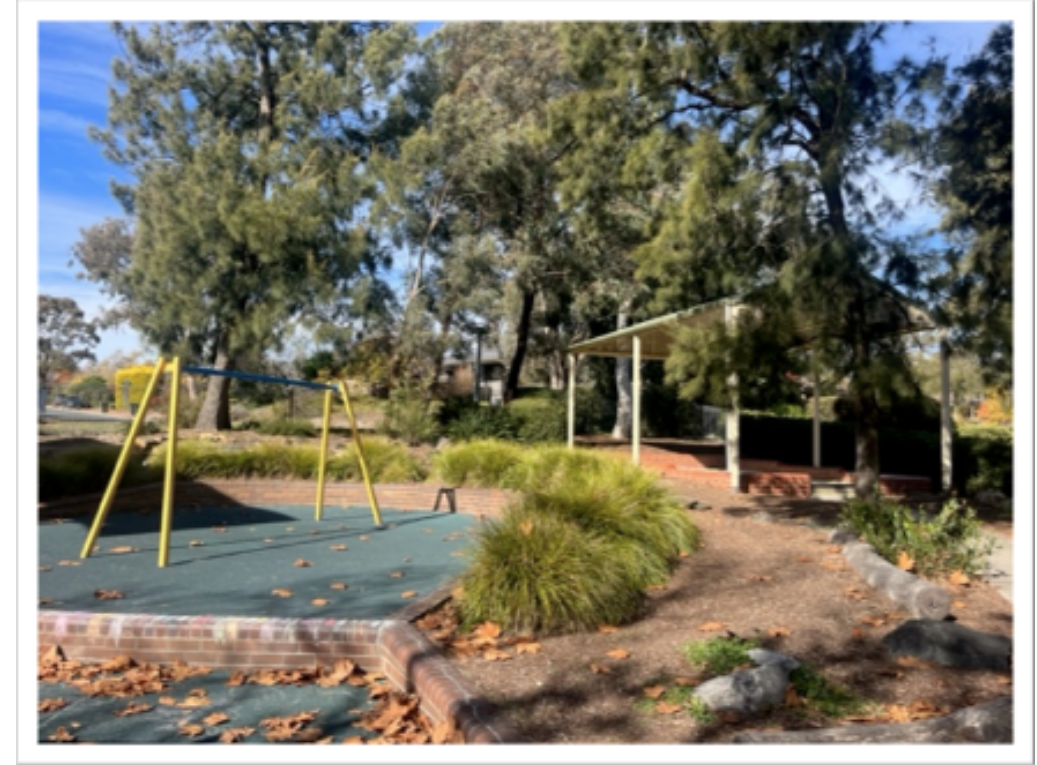 beautiful outdoor play area at preschool